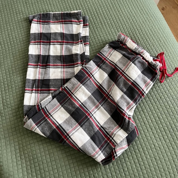 100% Cotton Plaid Tartan Holiday Lightweight Flannel Pajama Lounge Pants - Picture 2 of 6